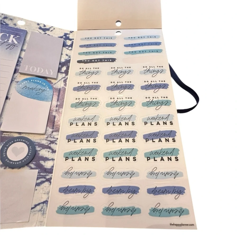 The Happy Planner Dream Big Blue Tones Accessory Book